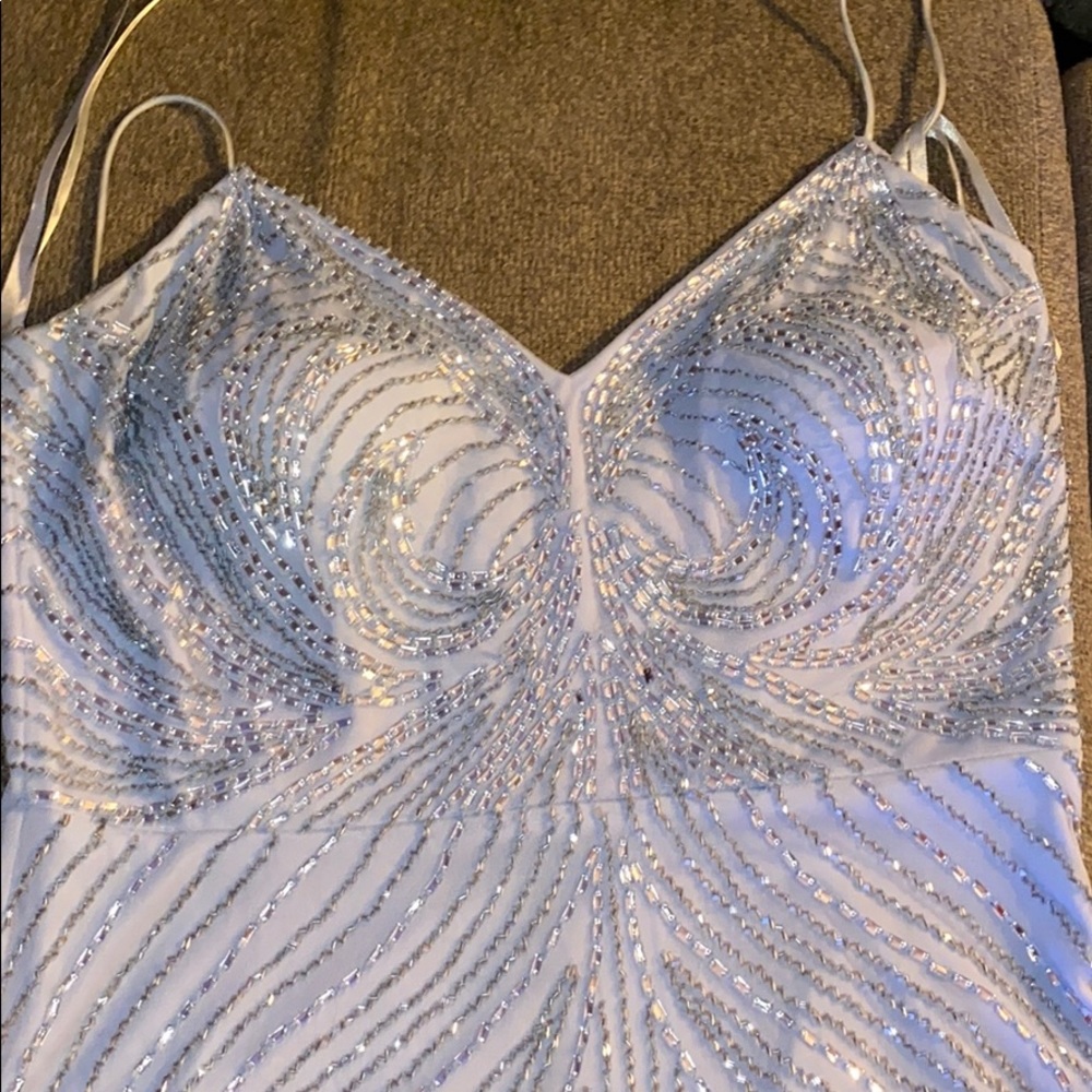 Aidan Mattox long bedazzled dress